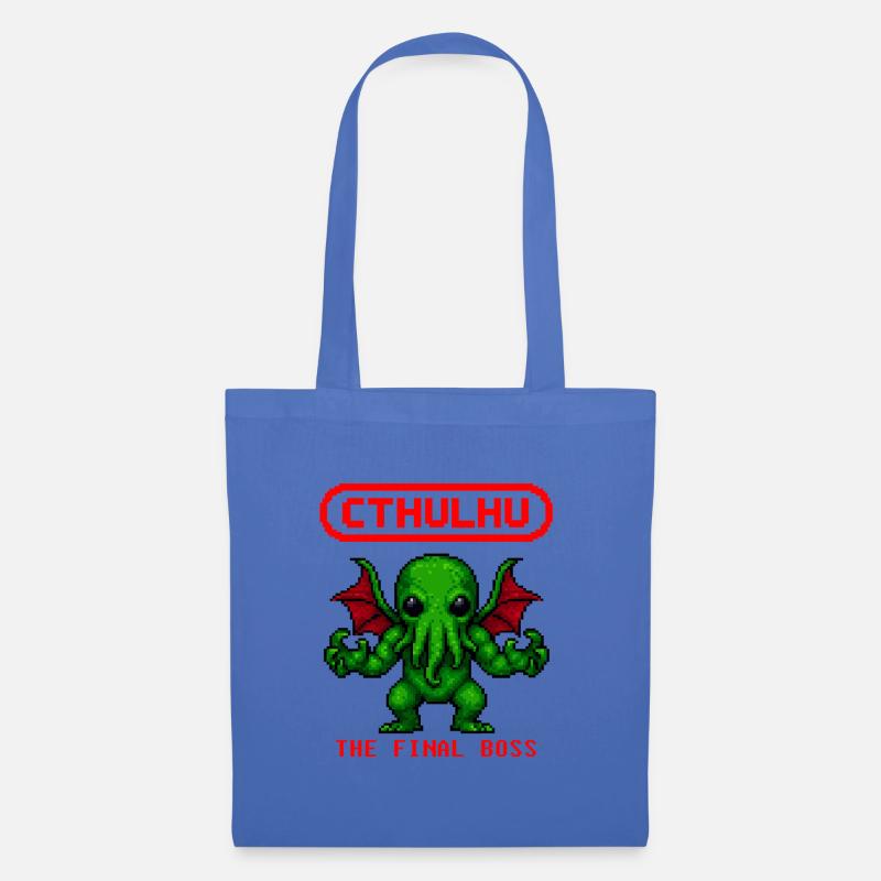 Cthulhu Pixel - Stoffbeutel - Hellblau