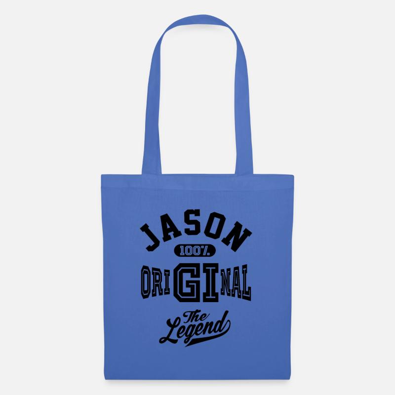 Jason personalisierter Name Geburtstagsgeschenk - Stoffbeutel - Hellblau