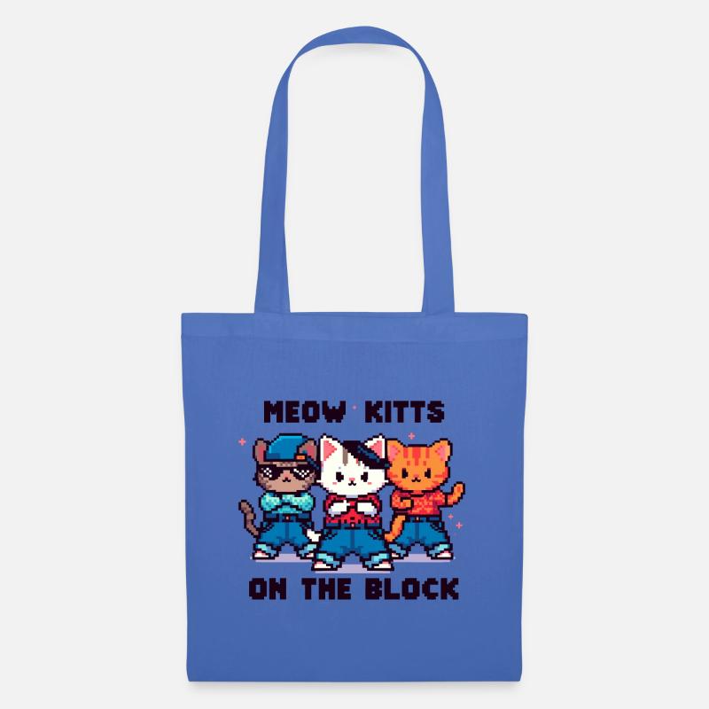 Meow Kitts On The Block - Stoffbeutel - Hellblau