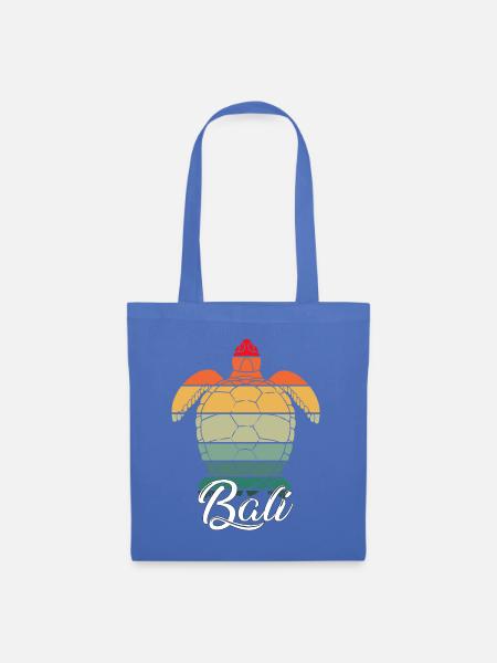 Bali - Indonesien - Schildkröte - Stoffbeutel - Hellblau