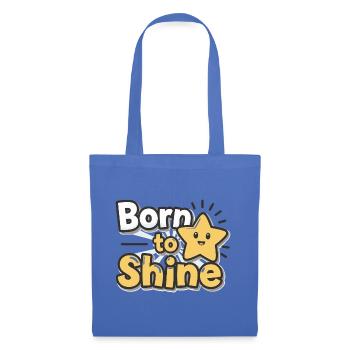 Born to Shine – Strahlender Stern - Tote Bag - light blue - Front