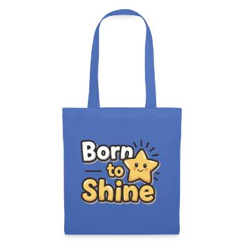 Born to Shine – Strahlender Stern - Tote Bag - light blue - Front