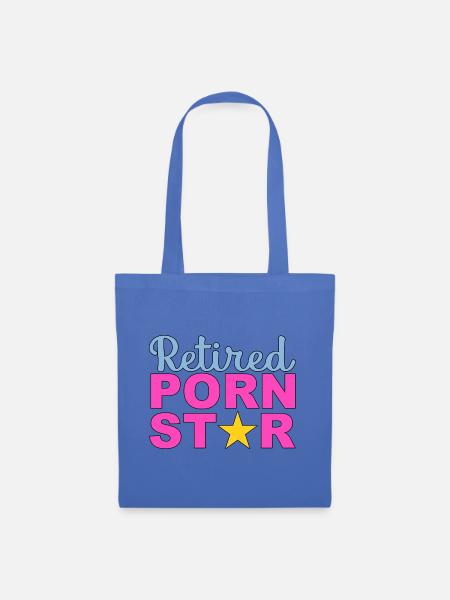 Retired Porn Star - Stoffbeutel - Hellblau