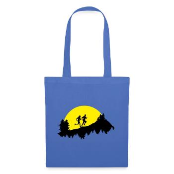 Trail running, Couple - Sac en tissu - bleu pâle - Devant