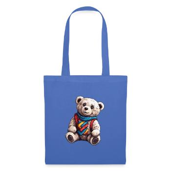 Teddybär / Kuscheltier / Stofftier / Geschenkidee - Stoffbeutel - Hellblau - Vorne