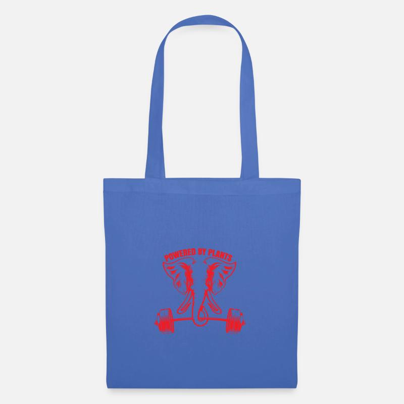 Elefant Shirt · Powered by plants · Geschenk - Stoffbeutel - Hellblau