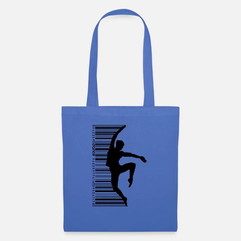 Tänzerin im QR Code Style - Stoffbeutel - Hellblau