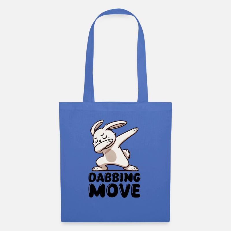 hase rabbit dabbing - Stoffbeutel - Hellblau