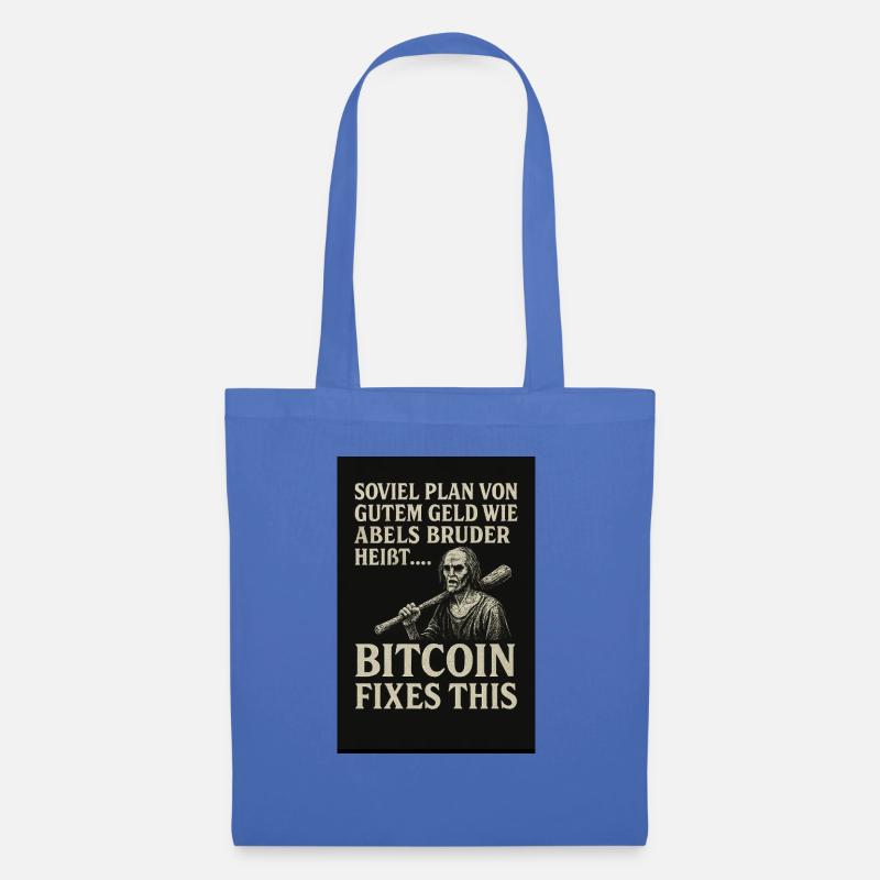 Bitcoin fixes this - Stoffbeutel - Hellblau