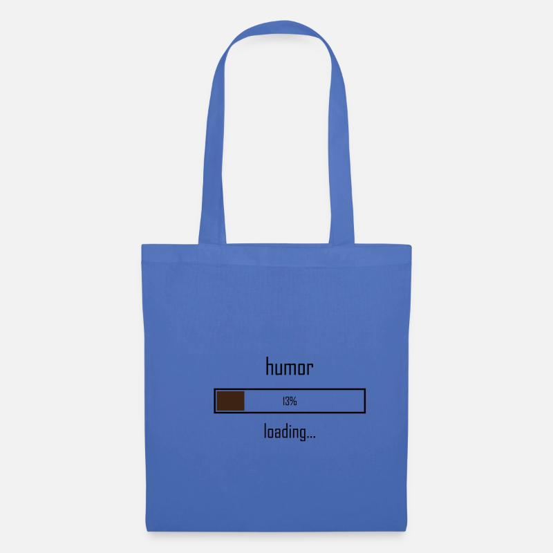 Humor wird geladen - Stoffbeutel - Hellblau