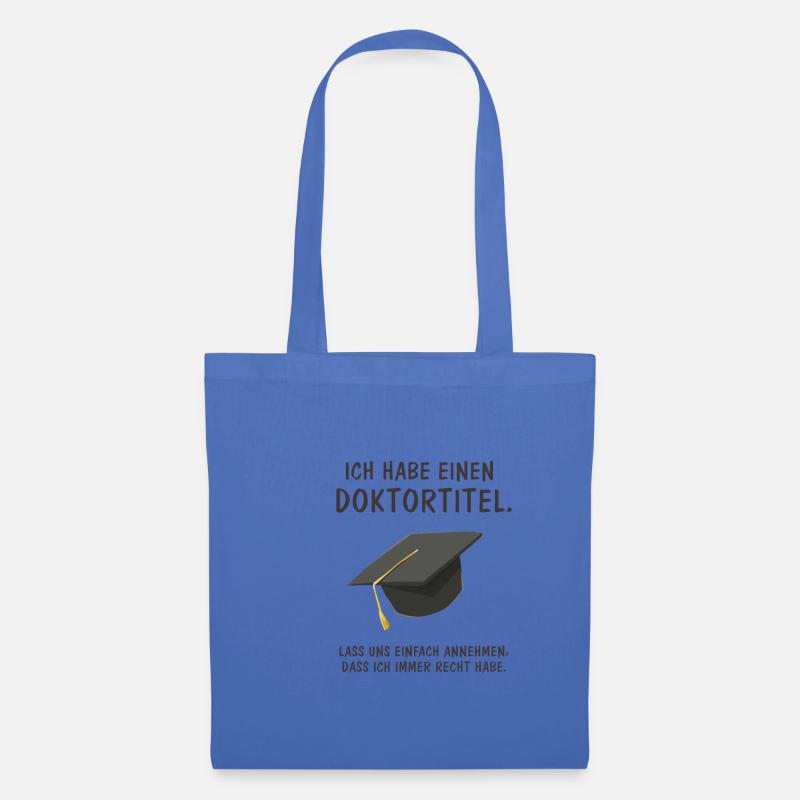 Doktortitel - Stoffbeutel - Hellblau