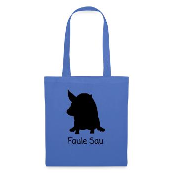 Lazy pig - Tote Bag - light blue - Front