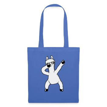 Drôle de Dabbing Dab Dance Llama Cool Lunettes de soleil - Sac en tissu - bleu pâle - Devant