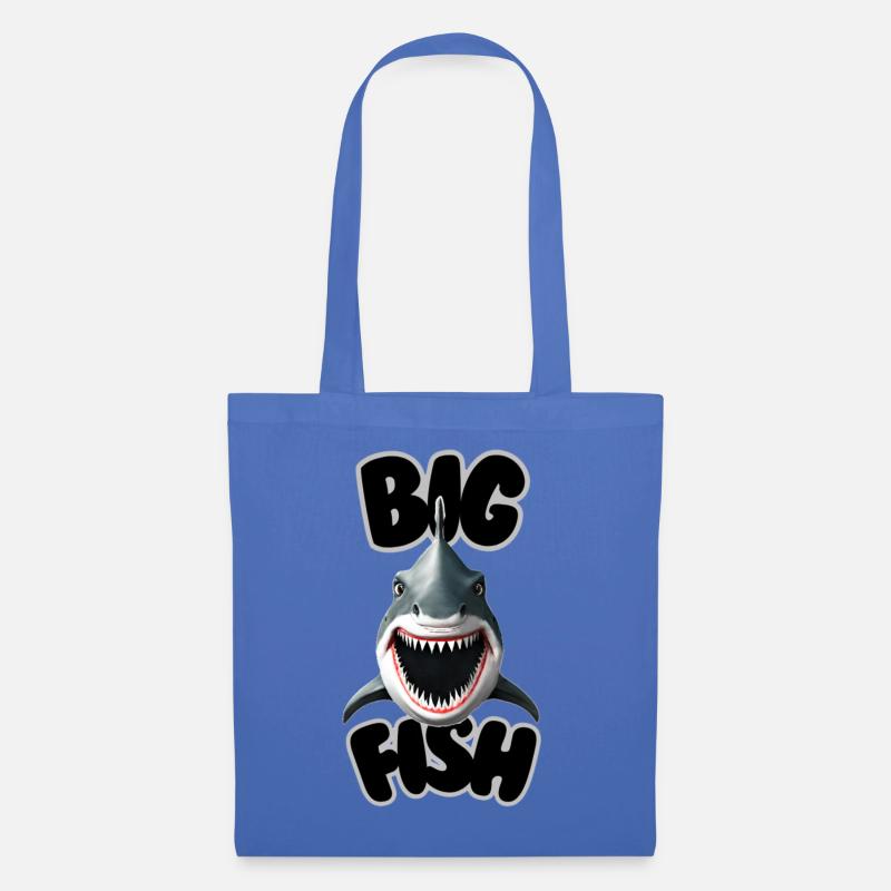 Big Fish - Stoffbeutel - Hellblau