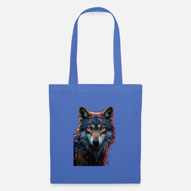 Wolf - Stoffbeutel - Hellblau
