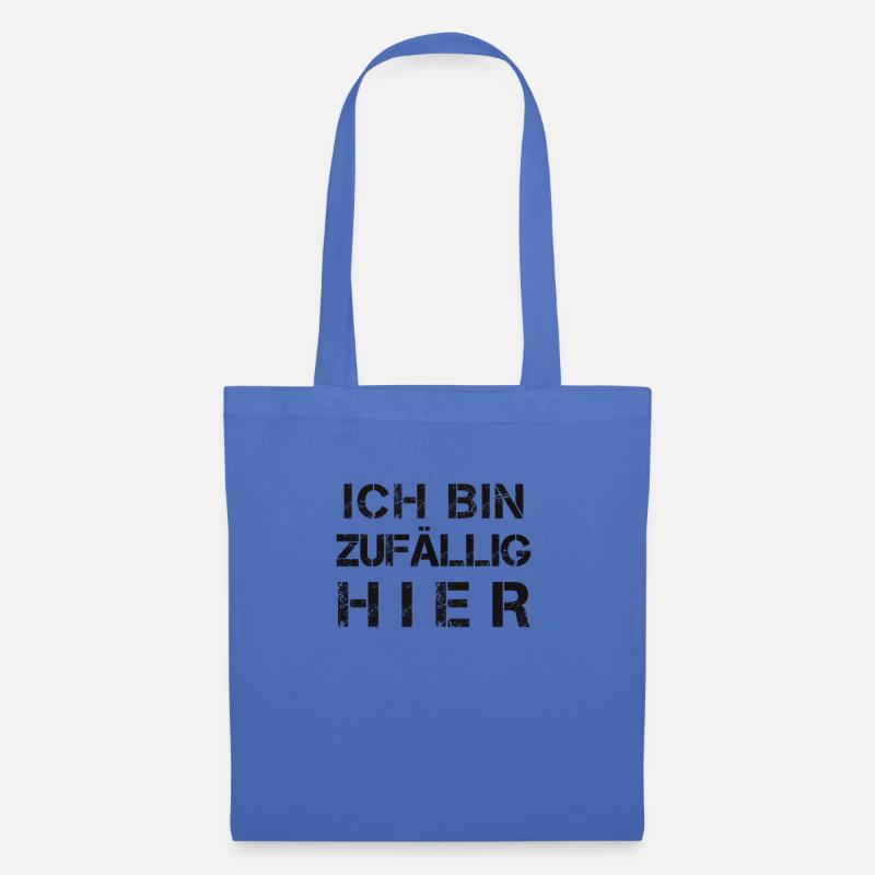 Ich bin zufällig hier - Stoffbeutel - Hellblau