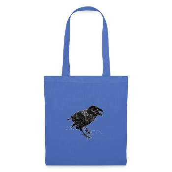 Crow linear - Tote Bag - light blue - Front