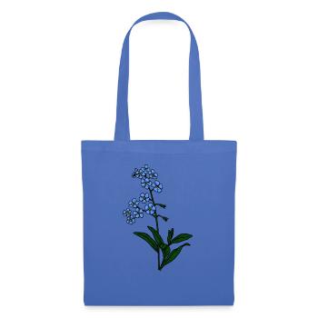 Myosotis pas bleu - Sac en tissu - bleu pâle - Devant