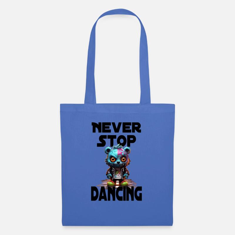 Never Stop Dancing - Stoffbeutel - Hellblau