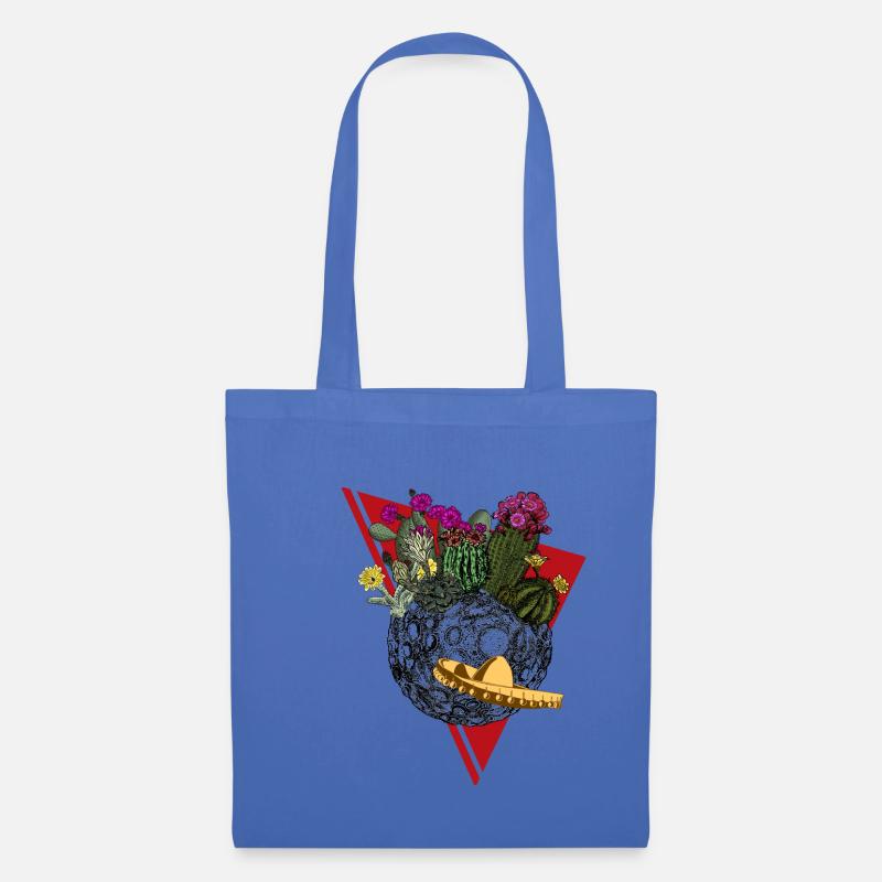 Planète de cactus en couleur - Sac en tissu - bleu pâle