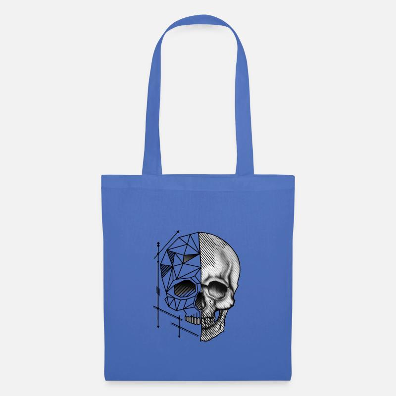 Skull Polygon - Stoffbeutel - Hellblau