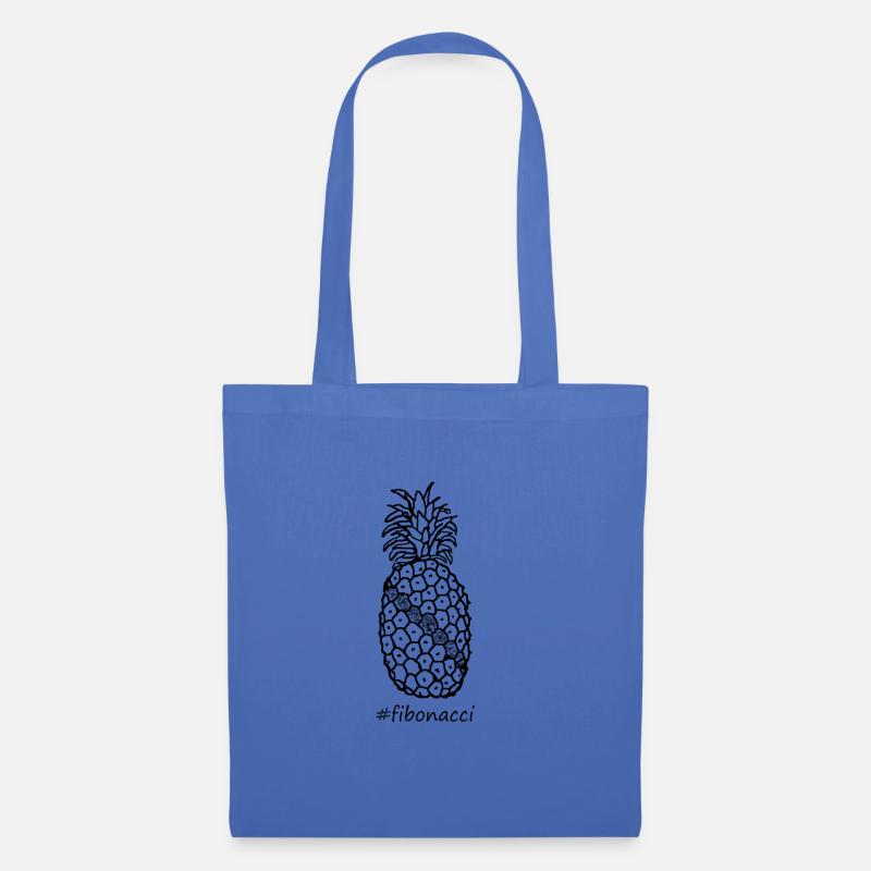 Fibonacci Ananas - Stoffbeutel - Hellblau
