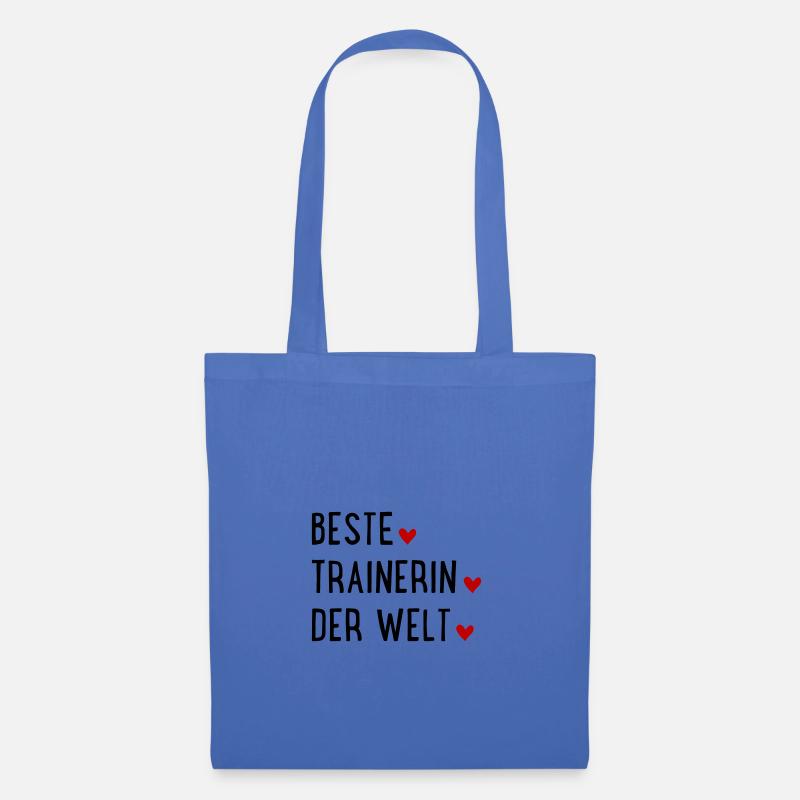 Beste Trainerin der Welt - Stoffbeutel - Hellblau