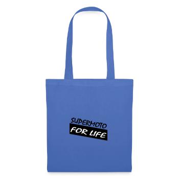 SUPERMOTO POUR LA VIE - Sac en tissu - bleu pâle - Devant