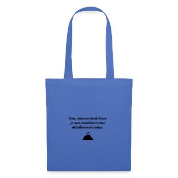 Les Bronzés font du ski / Humour / Réplique Culte - Sac en tissu - bleu pâle - Devant