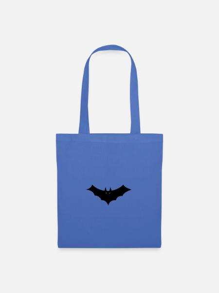 Halloween Fledermaus Logo - Stoffbeutel - Hellblau