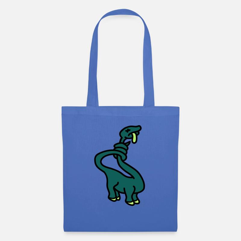 stranglesaurus_dino_3c - Sac en tissu - bleu pâle