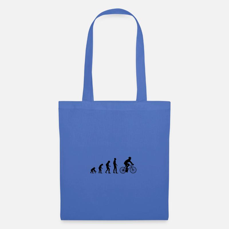 Evolution cyclist - Tote Bag - light blue
