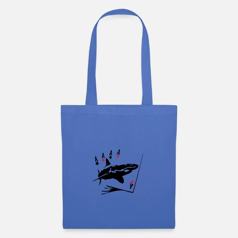 Karten-Poker requin3 - Stoffbeutel - Hellblau