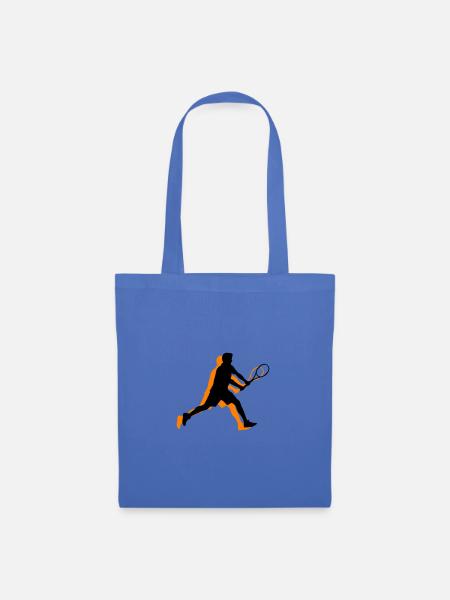 Tennis Spieler Symbol - Stoffbeutel - Hellblau