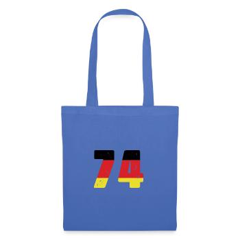 74 Numéro Jersey Allemagne - Sac en tissu - bleu pâle - Devant