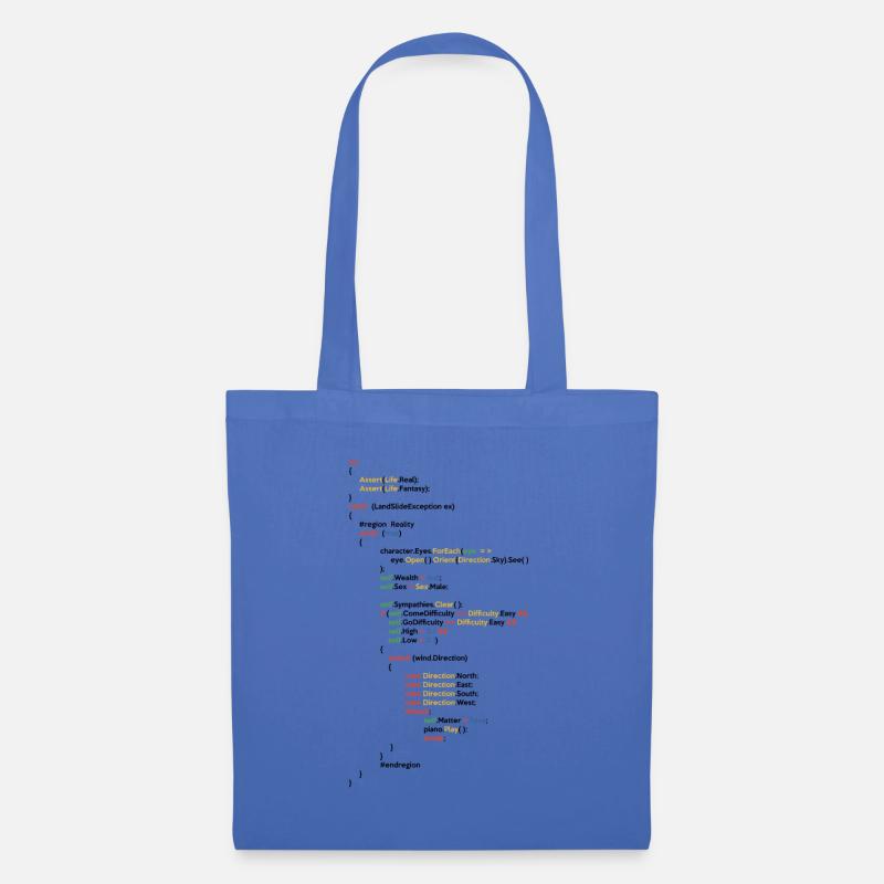 Coder Coding Software Developer Programmer Nerd Ge - Stoffbeutel - Hellblau