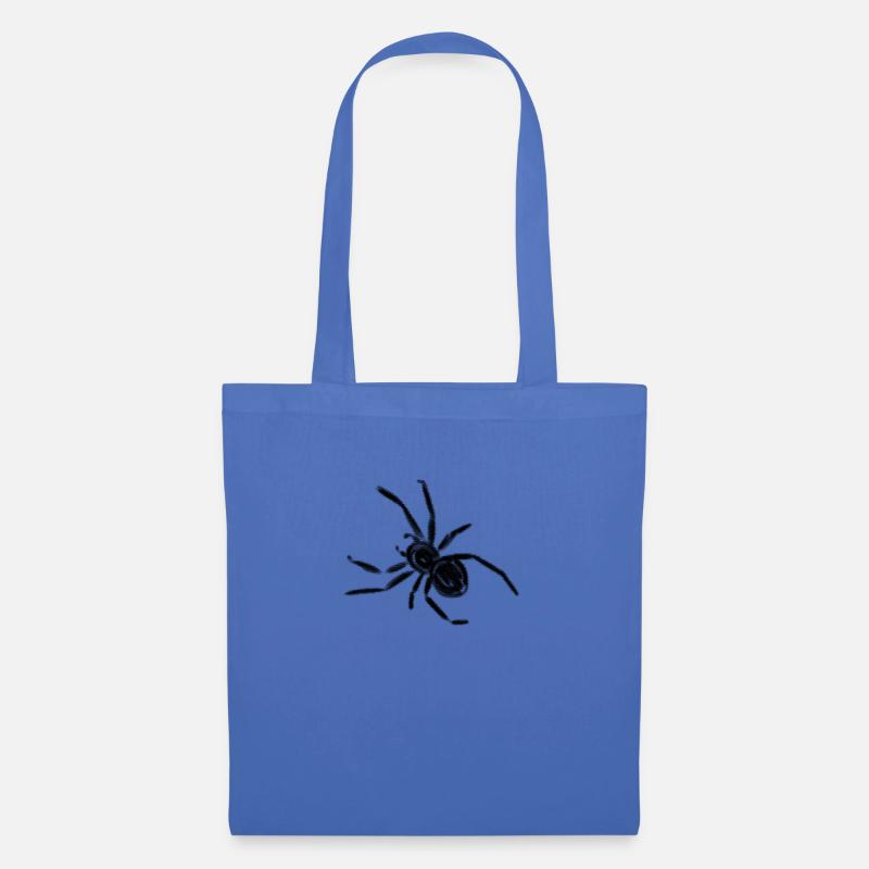 Spinne - Stoffbeutel - Hellblau