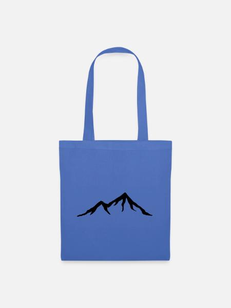 Berge, Alpen, Berg, Wandern - Stoffbeutel - Hellblau