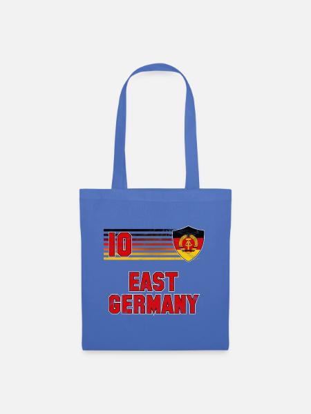 DDR Fußball Mannschaft - Stoffbeutel - Hellblau