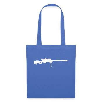 Fusil Sniper - Militaire - Armes - Sac en tissu - bleu pâle - Devant