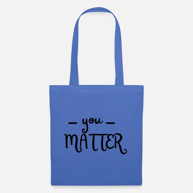 You Matter – Positive Botschaft - Stoffbeutel - Hellblau