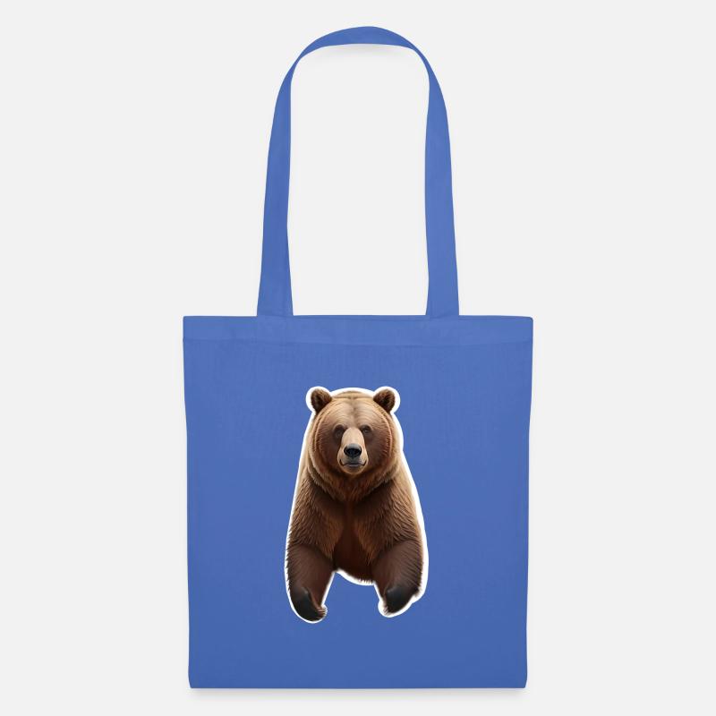 Braunbär - Stoffbeutel - Hellblau