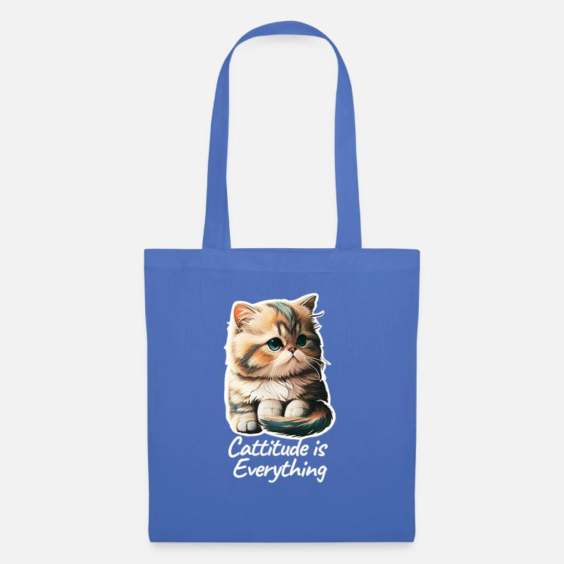 Cattitude is Everything - Stoffbeutel - Hellblau