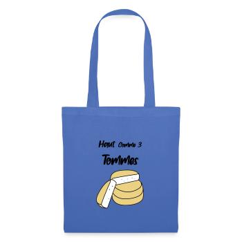Haut comme trois tommes - Sac en tissu - bleu pâle - Devant