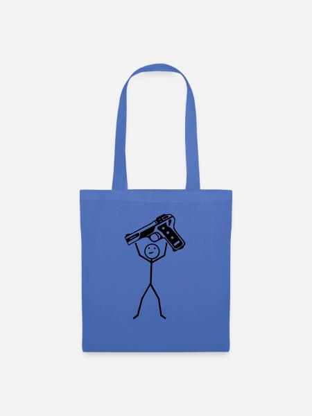 Pistole - Stoffbeutel - Hellblau