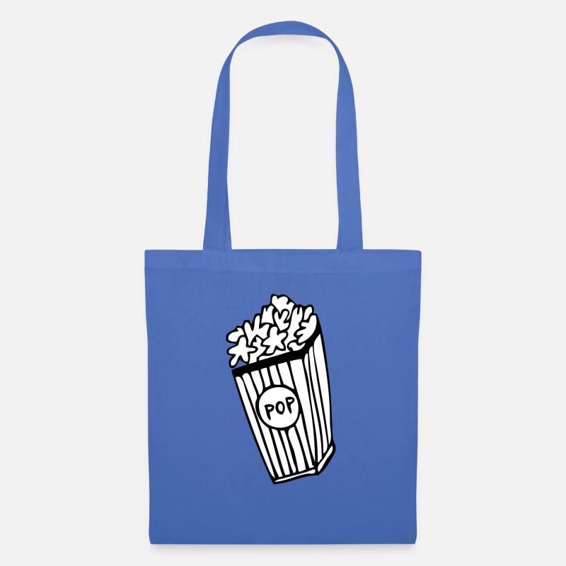 popcorn - Stoffbeutel - Hellblau
