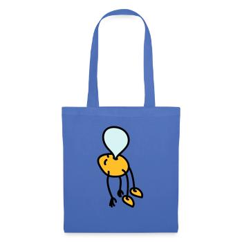 chewing_gum_man - Sac en tissu - bleu pâle - Devant