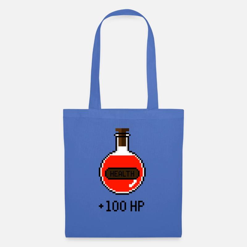 Potion de santé Rétro Pixel Art 8 bits - Sac en tissu - bleu pâle