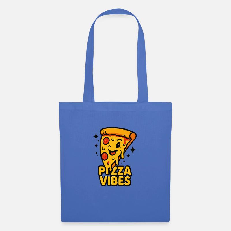 25061 Pizza vibes comic style - Stoffbeutel - Hellblau