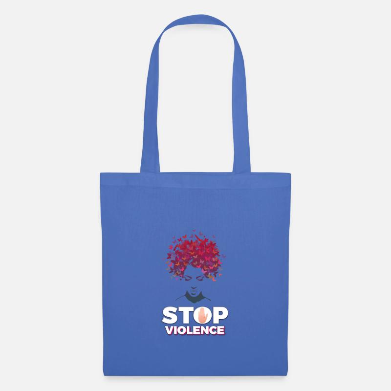 Stopp Gewalt - Stoffbeutel - Hellblau